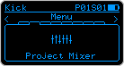 Project Mixer Menu
